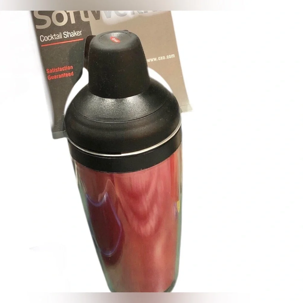 OXO red‎ black cocktail shaker new